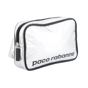 NEW PACO RABANNE  Fanny Pack Silver and Black Belt Bag